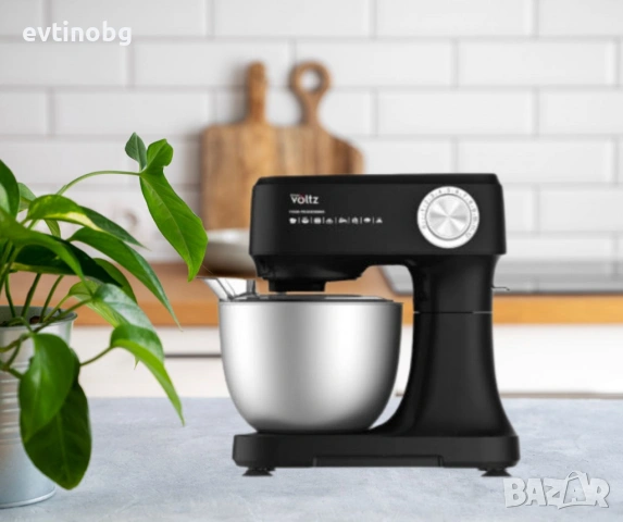 Планетарен миксер Voltz 3,5L 12 скорости | 800W | Кухненски робот | Червен/Черен/Бял, снимка 4 - Кухненски роботи - 53766595