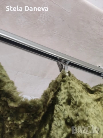 Запазена зелена завеса/перде, размер 120х220 , снимка 5 - Пердета и завеси - 51219816