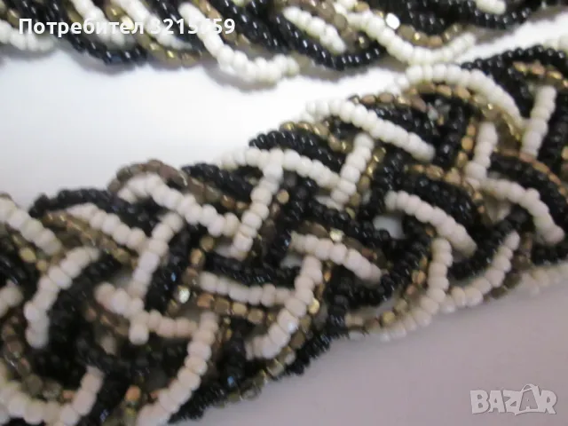 Красиво винтидж дамско колие , стъклени мъниста, снимка 6 - Колиета, медальони, синджири - 50303057