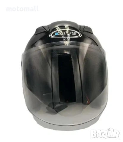 Отворена каска за скутер черен гланц 02021, снимка 6 - Аксесоари и консумативи - 53389534