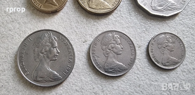 Монети. Австралия. Лот .5, 10 ,20, 50 цента . 1 и 2 долара.6 бройки., снимка 10 - Нумизматика и бонистика - 41411682