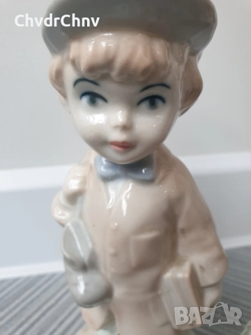 Sanbo Valencia статуетки 19см/2бр чифт/малка САНБО Валенсия испанска порцеланова фигура деца с шапки, снимка 8 - Статуетки - 51500464