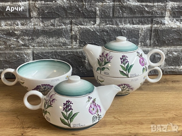 Два сета от финна керамика /чайник с чаша