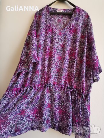 ЕФИРНА ТУНИКА ШИФОН 2XL-3XL, снимка 5 - Туники - 41474365