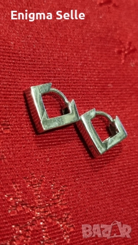 Сребърни обеци 925 проба, 2,86 гр, снимка 2 - Обеци - 52514715