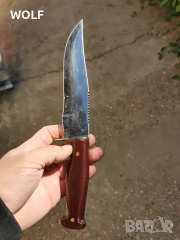 Български ръчна изработка със текстолитена дръжка , снимка 2 - Ножове - 50425008