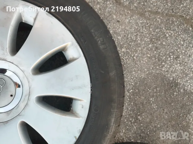  ДЖАНТИ С ЛЕТНИ ГУМИ ЗА AUDI, снимка 3 - Гуми и джанти - 47699541