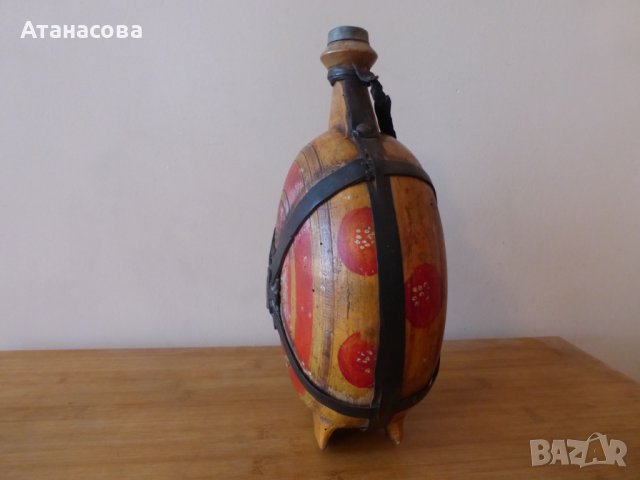 Бъклица стара дървена 1920 г, снимка 4 - Антикварни и старинни предмети - 44246853