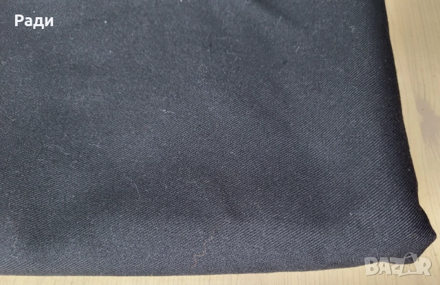 Платове за сако панталон пола лукс черен габардин плътен български, снимка 4 - Платове и дамаски - 36765961