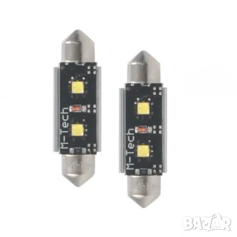 M-Tech LED крушки софитни 36mm 24V 2 броя за габарити, снимка 2 - Аксесоари и консумативи - 55864994