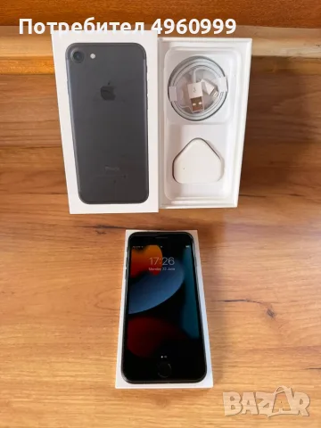 iPhone 7 128GB Black + Зарядно + Kутия