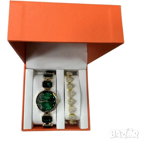 Разкошни дамски комплекти – часовник и гривна, снимка 7 - Бижутерийни комплекти - 52055595