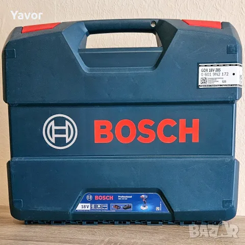 Нов безчетков акумулаторен ударен гайковерт BOSCH GDX 18V-285 , 2 x 5.0Ah батерии и зарядно, снимка 2 - Винтоверти - 54072412