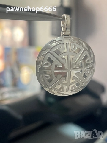 Сребърен медальон 925, снимка 2 - Колиета, медальони, синджири - 51675338