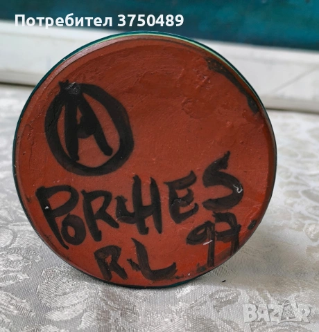 Керамичен свещник майолика , снимка 6 - Антикварни и старинни предмети - 53699120