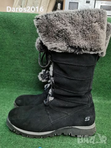 Топли дамски ботуши Skechers 41 номер , снимка 4 - Дамски ботуши - 38641971