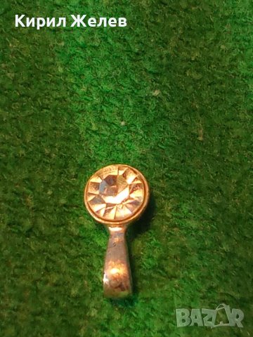 ФИНО СРЕБЪРНО МОДНО АРТ МЕДАЛЬОНЧЕ СРЕБРО с БЯЛА ПОЗЛАТА и ФАСЕТИРАН ПЛАНИНСКИ КРИСТАЛ 38693, снимка 2 - Колиета, медальони, синджири - 41730357