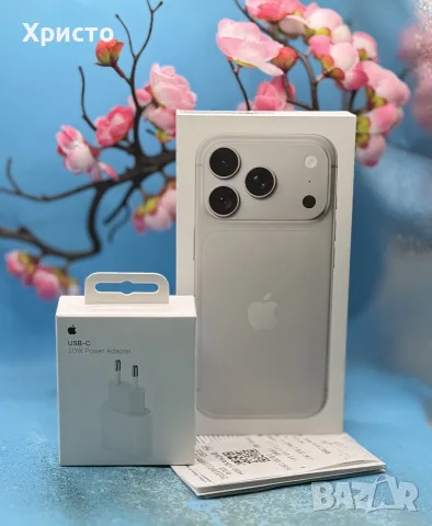 НОВ!!! Apple iPhone 18 Pro, 1TB, 5G, Silver + подарък оригинален адаптер Apple, снимка 2 - Apple iPhone - 56237767