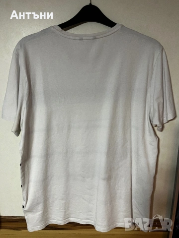 Бяла тениска с къс ръкав и надпис, снимка 2 - Тениски - 53114436