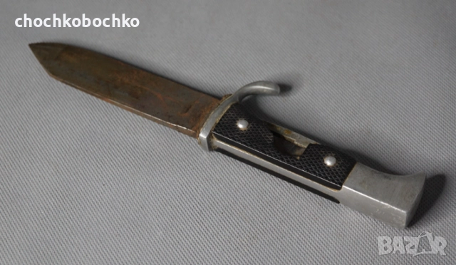 Стар нож бранник с кания щик кама острие, снимка 5 - Антикварни и старинни предмети - 52070791