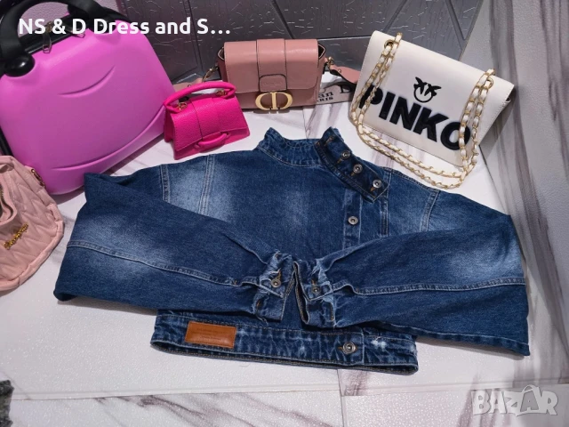 Атрактивно късо дънково яке , снимка 3 - Якета - 44151771