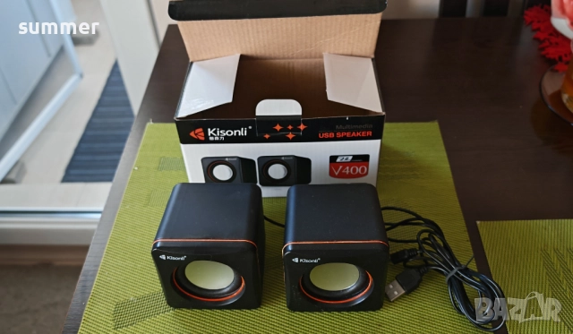 Тонколони аудио Kisonli, USB, снимка 2 - Тонколони - 52238363