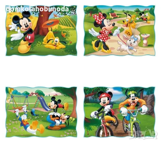 Пъзел с Мики и Мини 4в1, Trefl,35, 70 54, 48 , снимка 2 - Игри и пъзели - 48162622