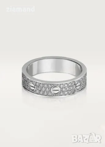 Сребрист пръстен с камъни, снимка 2 - Пръстени - 44742192