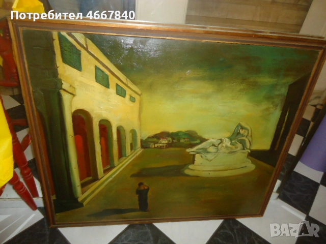 картина масло антика