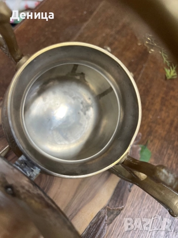 Жесток комплект от месингов чайник и елегантна орнаментирана стойка♥️ йник. , снимка 11 - Други - 52487650