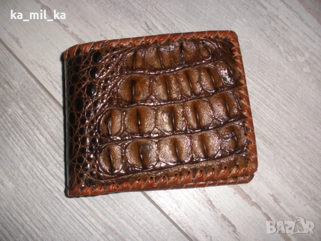 Портфейл - Мъжки, Щраусова кожа