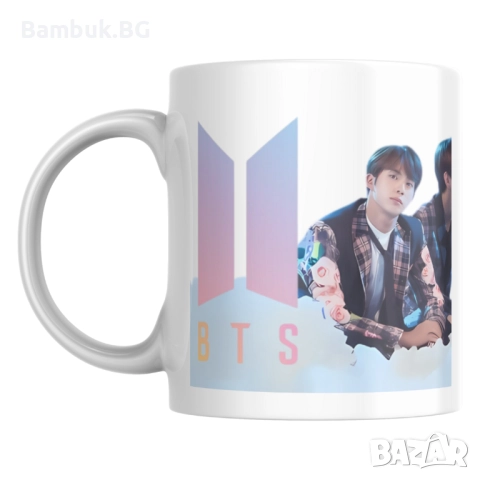 Чаша “BTS Clouds”, снимка 2 - Чаши - 52576983