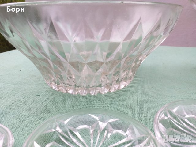 Българско стъкло фруктиера,купа и др, снимка 12 - Аксесоари за кухня - 34340000