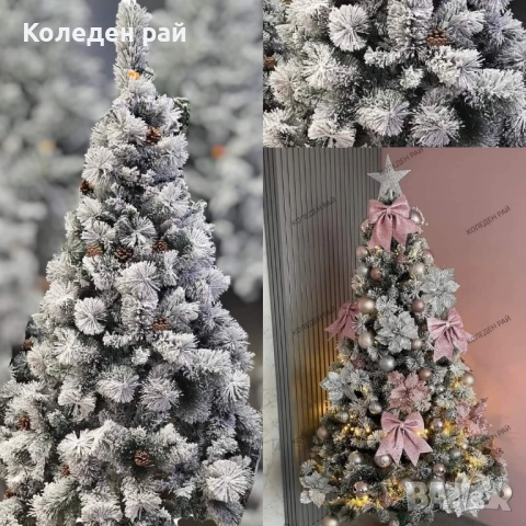 СНЕЖНИ ЕЛХИ Снежен сън с два вида клони – дебели и тънки, смесени за перфектен зимен ефект, снимка 5 - Декорация за дома - 52344604