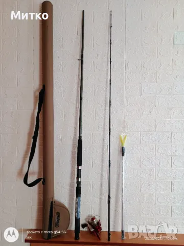 Шаранска пръчка Шимано с пълно оборудване., снимка 3 - Въдици - 48757010