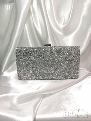Вечерна дамска чанта с камъни 3 цвята, снимка 1 - Чанти - 21125468