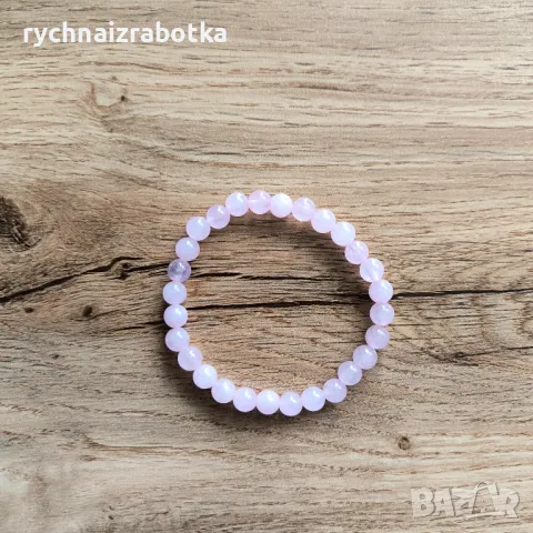 Гривна от Розов Кварц 6 мм