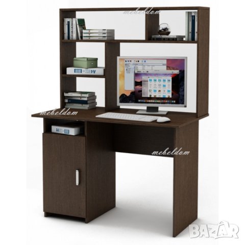 Бюро 110см. с надстройка и плавна врата(код-1181, снимка 3 - Бюра - 40935004