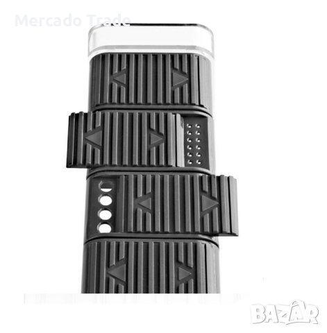 Комплект буркани за подправки Mercado Trade, Пластмаса, Прозрачен капак, 6 бр., Сив, снимка 3 - Кутии за съхранение - 41268333