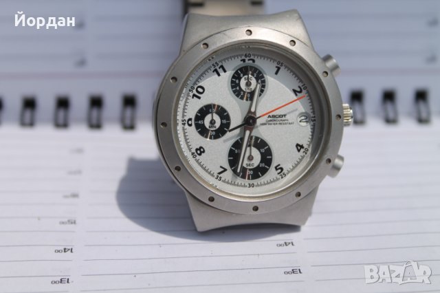 Мъжки японски часовник ''Ascot'' /кварц/ хронограф, снимка 2 - Мъжки - 40790767