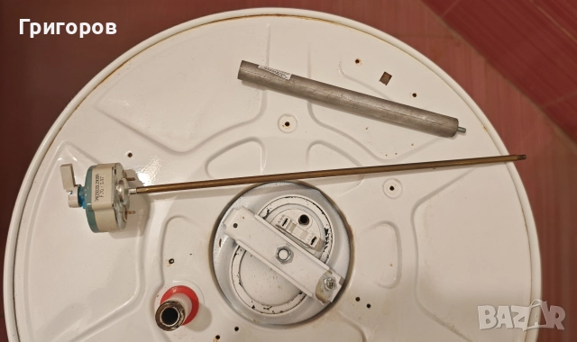 ОРИГИНАЛЕН ИТАЛИАНСКИ бойлер АРИСТОН ! НОВ АНОД ! За ползване или части, снимка 7 - Бойлери - 52774752