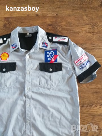 peugeot sport - страхотна мъжка риза КАТО НОВА ХЛ, снимка 3 - Ризи - 41926818