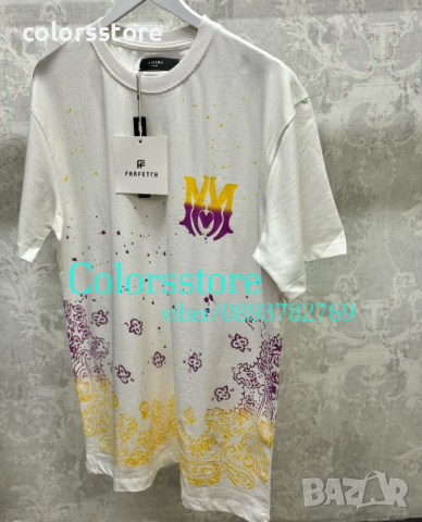 Мъжка тениска Amiri  код Br118o, снимка 2 - Тениски - 43126965
