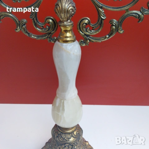 НАЙ ДОБРАТА ОФЕРТА Бароков свещник , снимка 3 - Антикварни и старинни предмети - 53181739