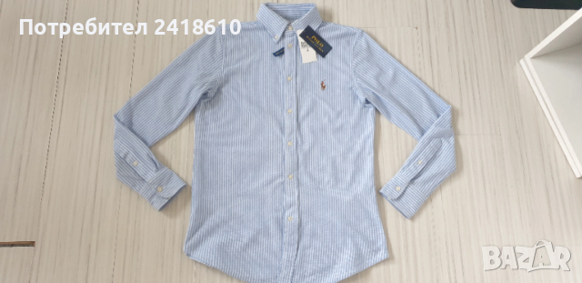 POLO Ralph Lauren Oxford Stripe Knit Pique Cotton Womens Size M НОВО ! ОРИГИНАЛ! Дамска Риза!, снимка 5 - Ризи - 53356268