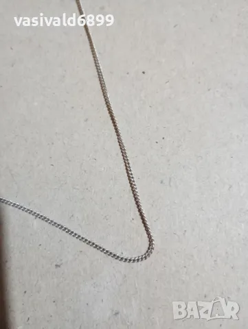 Сребърно синджирче , снимка 3 - Колиета, медальони, синджири - 48253333