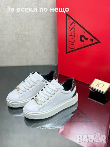 Guess Дамски Бели Маратонки👟Дамски Спортни Обувки Гес Код SEM-452, снимка 4 - Маратонки - 55871393