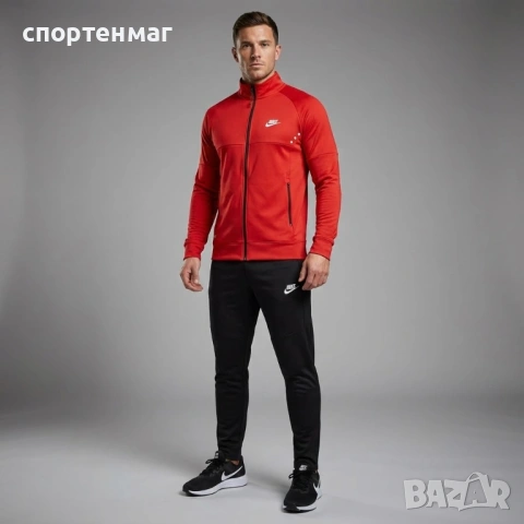 Мъжки анцуг NIKE Dri-FIT 4115 червен от М до 6XL