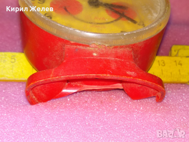 SLAVA MADE in USSR Стар ДЕТСКИ КОЛЕКЦИОНЕРСКИ РУСКИ БУДИЛНИК МЕХАНИЧЕН ЧАСОВНИК СЛАВА СССР 21994, снимка 12 - Антикварни и старинни предмети - 44540001