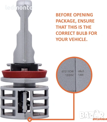 Osram SYLVANIA H11 ZEVO FOG LED – LED крушки за мъгла 6000K, 80W, снимка 3 - Аксесоари и консумативи - 53865083